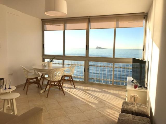 Los Fernandos, 1St Line Beachfront Poniente, 2 Bedroom Apartment Ocean Terrace Benidorm Dış mekan fotoğraf